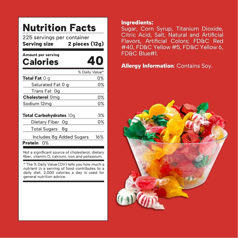 LAETAFOOD Hard Candy Party Mix - 6 Pound Assorted Fruit Flavors - Image 2